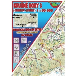Mapa na šátku - Krušné hory 3 (Chomutov, Litvínov)