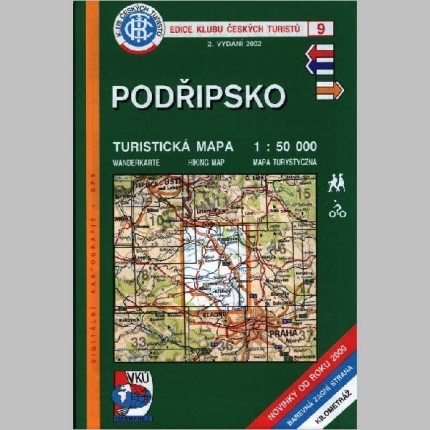 Podřipsko -  mapa  KČT 09