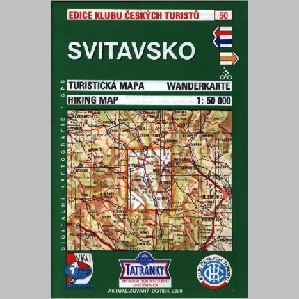 Svitavsko - mapa  KČT 50