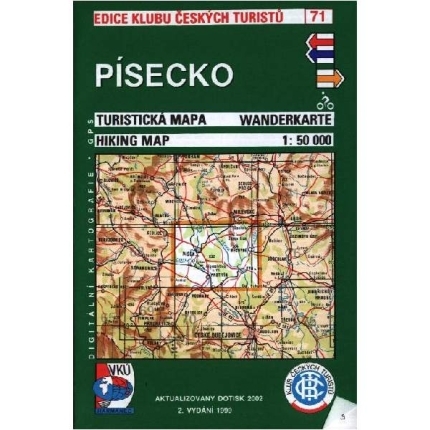 Písecko - mapa  KČT 71