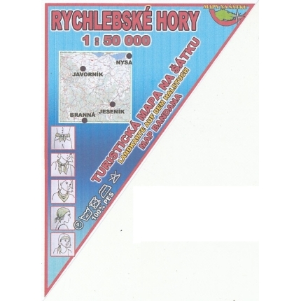 Mapa na šátku - Rychlebské Hory