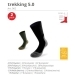 Ponožky Lenz Treking 5.0 2-pack tmavě zelené - 2