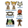 Skautské dočasné tetování