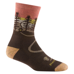 Darn Tough Northwoods Micro Crew Midweight with Cushion - M - Earth