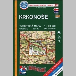 Krkonoše - mapa  KČT 22