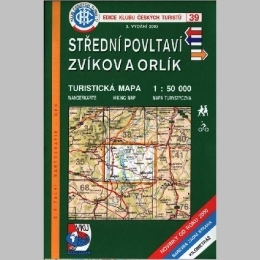 Střední povltaví, Zvíkov a Orlík - mapa  KČT 39