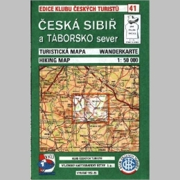 Česká sibiř a Táborsko - SEVER - mapa  KČT 41