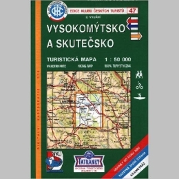 Vysokomýtsko a Skutečsko - mapa  KČT 47