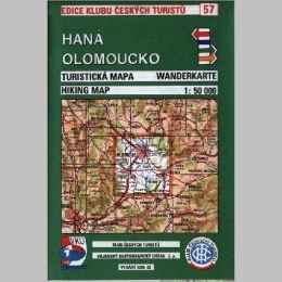 Haná - Olomoucko - mapa  KČT 57