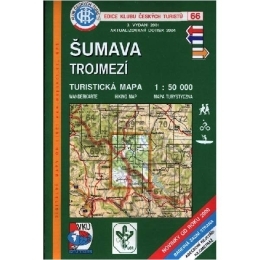 Šumava - Trojmezí - mapa  KČT 66