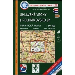 Jihlavské vrchy a Pelhřimovsko jih - mapa KČT 77