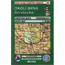 Okolí Brna - Svratecko - mapa KČT 85