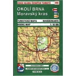 Okolí Brna - Moravský kras - mapa KČT 86