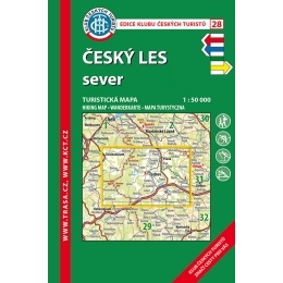 Český les - SEVER - mapa  KČT 28