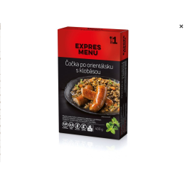 Čočka po orientálsku s klobásou