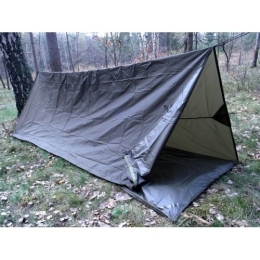 Bivakovací plachta 290 x 350 khaki 4000mm H2O