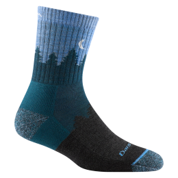 Darn Tough Treeline Micro Crew Midweight with Cushion - Woman M - Blue