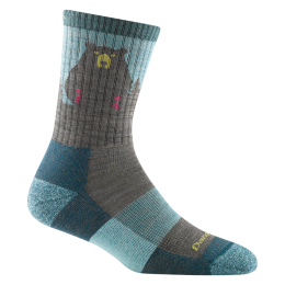 Darn Tough Bear Town Micro Crew Lightweight with Cushion - Woman M - Aqua
