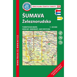 Šumava - Železnorudsko - mapa  KČT 64