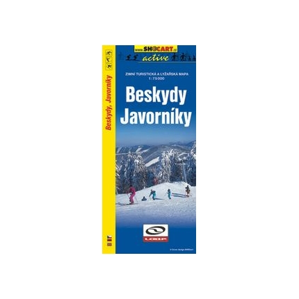 Beskydy,Javorníky - lyžařská mapa