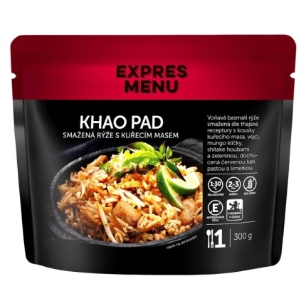 Khao Pad – smažená rýže s kuřecím masem