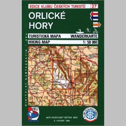 Orlické hory - mapa  KČT 27