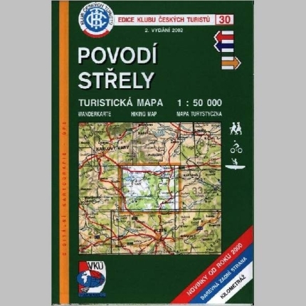 Povodí střely - mapa  KČT 30