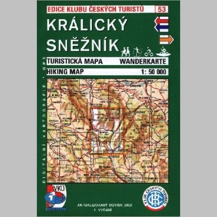 Králický sněžník - mapa  KČT 53