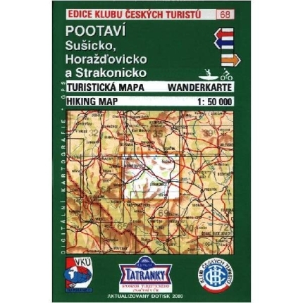 Pootaví - mapa  KČT 68