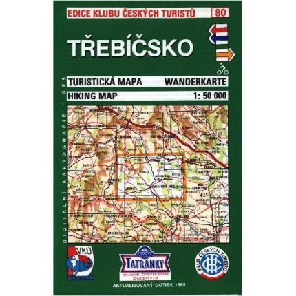 Třebíčsko - mapa KČT 80