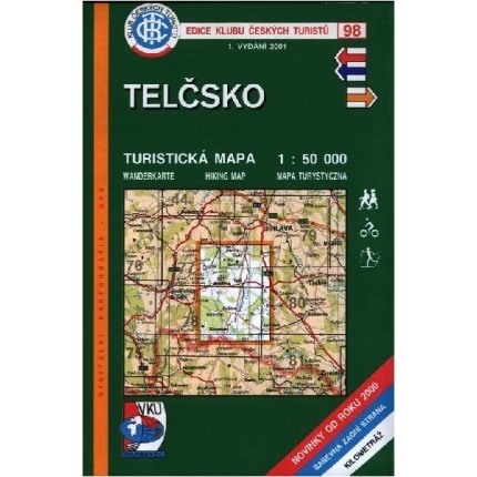 Telčsko - mapa KČT 98