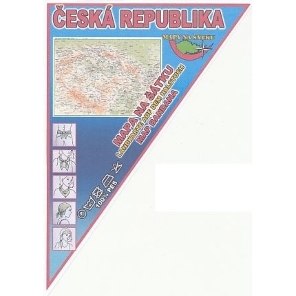 Mapa na šátku - Česká Republika