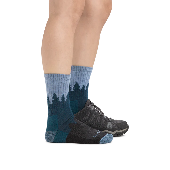 Darn Tough Treeline Micro Crew Midweight with Cushion - S - Dark Teal - 2